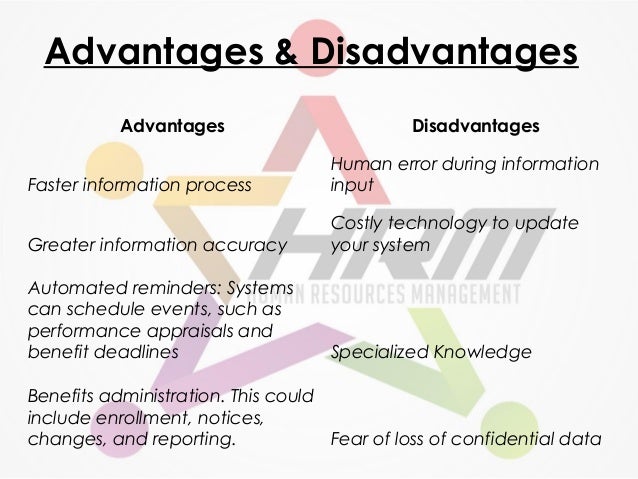 benefits of hris ppt advantages and disadvantages of hrm ppt